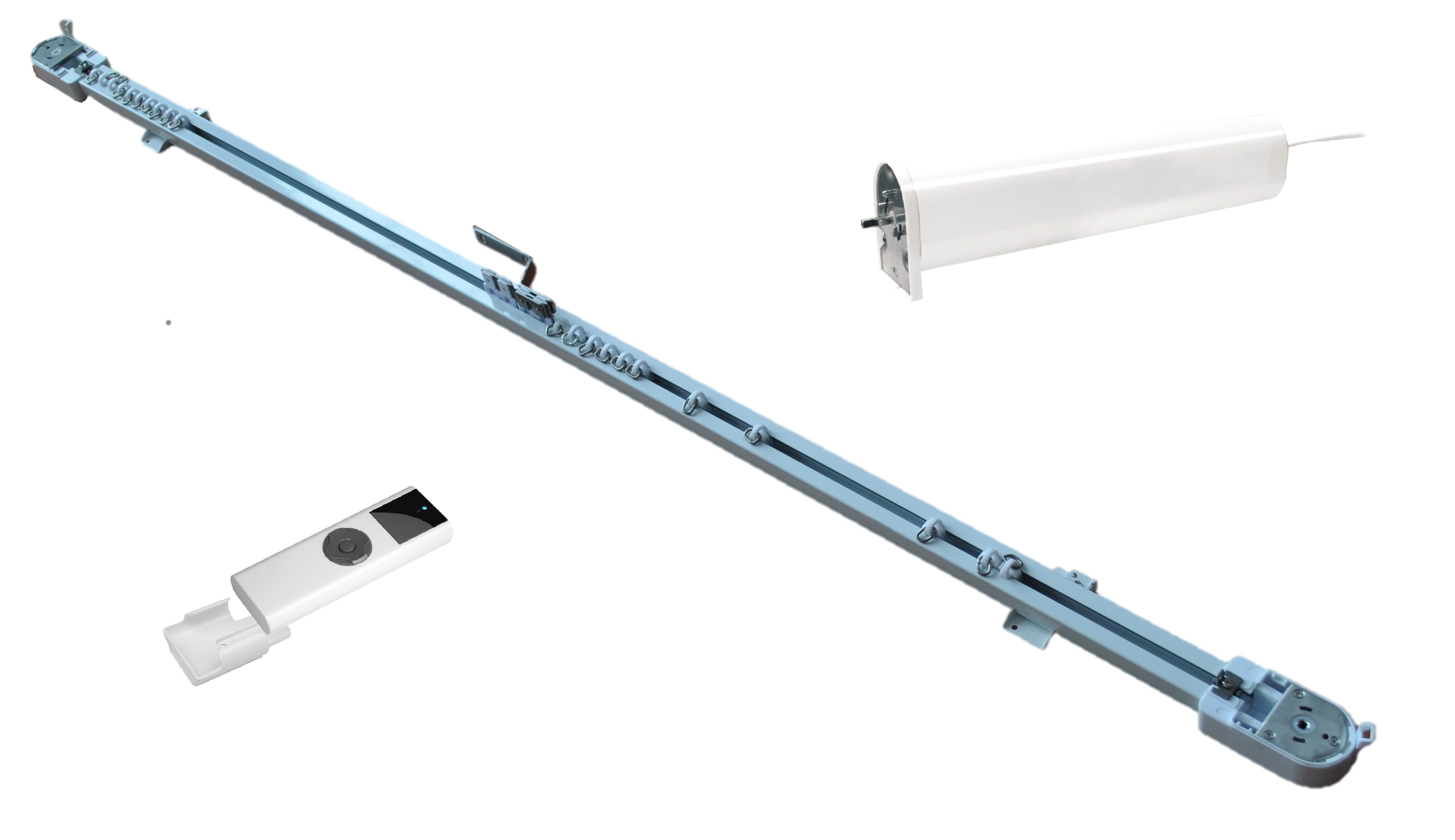 Remote Motorized Belt Drive Electric Smart Curtain Rail Track